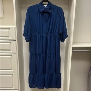 Elegant Navy Blue Dress